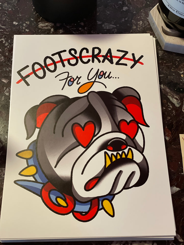 Footscrazy for you card